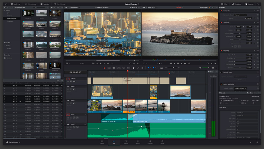 Приложение DaVinci Resolve Studio
