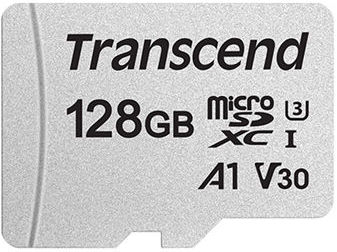 Карта памяти Transcend microSDXC 128GB UHS-I U3 V30 A1 R95/W45MB/s (TS128GUSD300S-A)