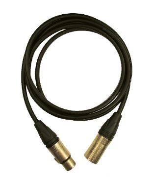 Кабель микрофонный GS-PRO XLR3F-XLR3M (Black) 6м, балансный