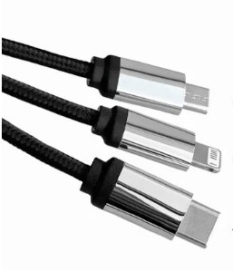 Кабель Hollyland USB - Lightning/Type-C/MicroUSB 1м