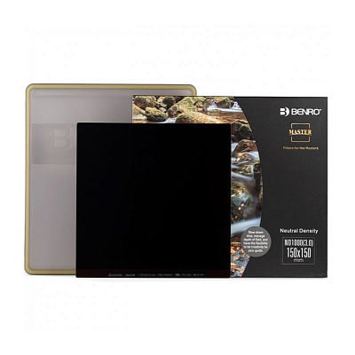 Светофильтр Benro Master Series ND1000 (3.0) Square Filter 150х150, нейтральный