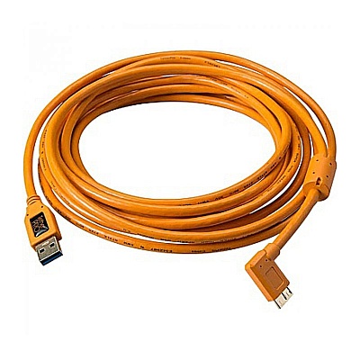 Кабель Tether Tools TetherPro USB 3.0 to Micro-B Right Angle 4.6m Orange (CU61RT15-ORG)