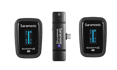 Микрофон Saramonic Blink500 ProX B6 (TX+TX+RX), беспроводной, всенаправленный, USB Type-C