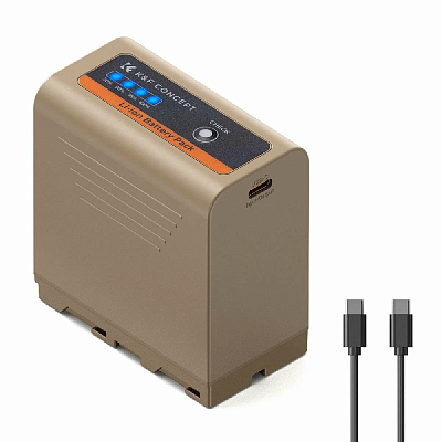 Аккумулятор K&F Concept NP-F970 (10500мАч) Type-C
