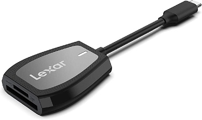 Картридер Lexar Professional USB-C Dual-Slot microSD/SD UHS-II  (LRW470U-RNHNG) USB 3.2