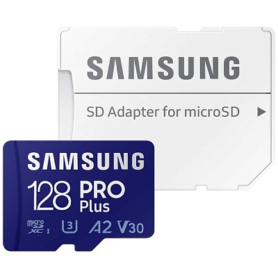 Аренда карты памяти Samsung Pro Plus microSDXC 128GB U3 A2 V30 UHS-I R160/W120