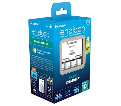 Зарядное устройство Panasonic Eneloop Basic Charger (K-KJ51MCD40E ) + 4шт AA 2000 mAh