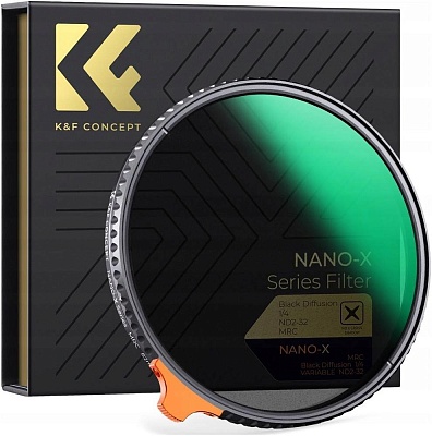 Светофильтр K&F Concept Nano-X Black Mist 1/4 ND2-32 62mm нейтральный