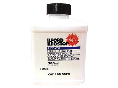 Останавливающий раствор для пленки и бумаги Ilford ILFOSTOP500, жидкость, 0.5 л