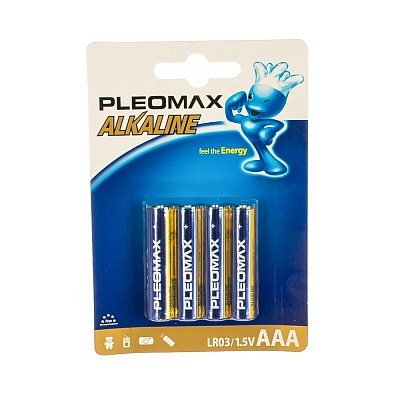 Батарейка Pleomax LR03 AAA 4шт в блистере