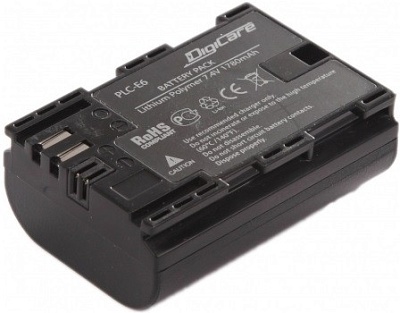 Аккумулятор DigiCare PLC-E6, (lp-e6) Canon 60D/70D/80D/6D/7D/7D Mark II/5D Mark II/5D Mark III