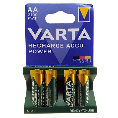 Аккумулятор Varta HR6 Recharge 56706 АА 2100mAh 4шт в блистере