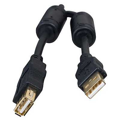 Кабель USB  Am - Af, ver.2.0 удлинительный 1.8m