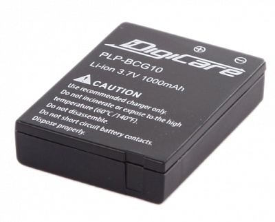 Аккумулятор DigiCare PLP-BCG10/DMW-BCG10, для Panasonic DMC-3D1/TZ18/TZ20/TZ25/TZ30/TZ6/TZ7/TZ8/TZ10