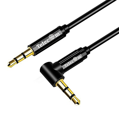 Кабель Telecom угловой 3.5 Jack 2м TAV7175MA-2M