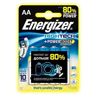 Батарейка АА Energizer LR06 (4шт в блистере)