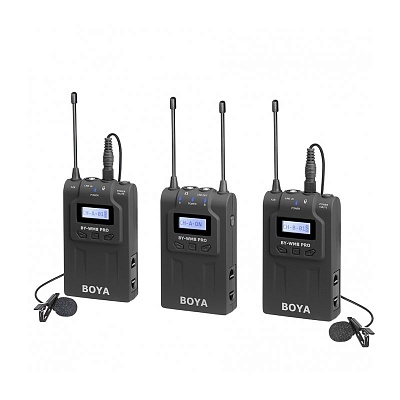 Микрофон Boya BY-WM8 Pro-K2, беспроводной, всенаправленный, 3.5mm