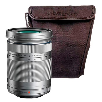Объектив Olympus ED 40-150mm f/4.0-5.6 R (EZ-M4015 R) Silver Micro 4/3 + OM-D Wrapping Case