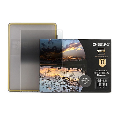 Светофильтр Benro Master Harden Series GND4 (0.6) Reverse-edged graduated 100х150, градиентный