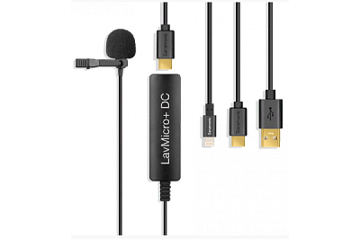 Микрофон Saramonic LavMicro+ DC петличный всенаправленный  Lightning/Type-C/USB