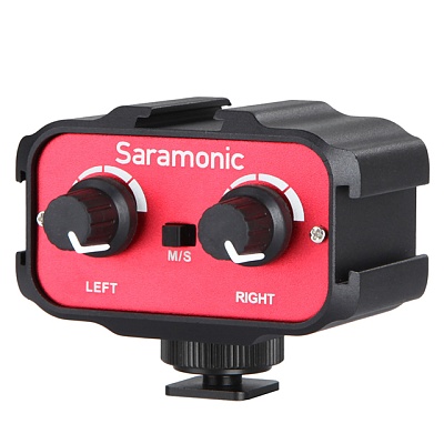 Микшер Saramonic SR-AX100, накамерный, пассивный, 3х3.5mm