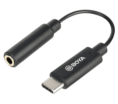 Адаптер Boya BY-K4 с 3.5mm на USB Type-C