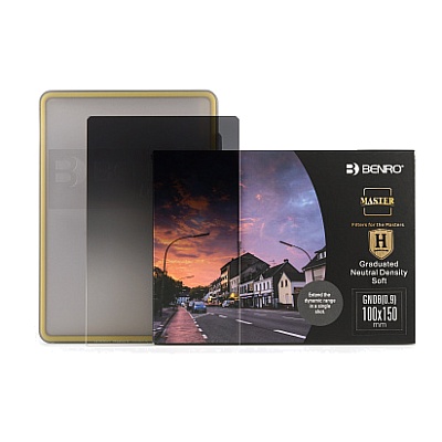 Светофильтр Benro Master Harden Series GND8 Soft-edged graduated ND (0.9) 100x150, Градиентный