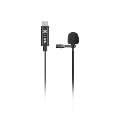 Микрофон Boya BY-M3, петличный, направленный, USB Type-C