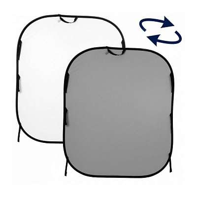 Фон тканевый Lastolite LB56GW Dyed Collapsible 1.5х1.8м складной White/Mid Grey