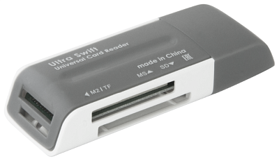 Картридер Defender Ultra Swift USB 2.0 (Type-A/SD/MS Duo/MS Pro Duo/MMC)