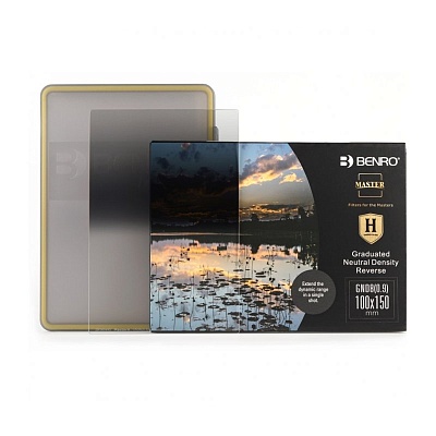 Светофильтр Benro Master Harden Series GND8 (0.9) Reverse-edged graduated 100x150, Градиентный