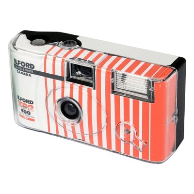 Одноразовый пленочный фотоаппарат Ilford XP2 400/24(+3), со вспышкой