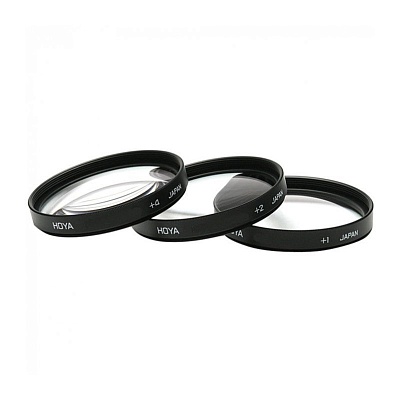 Комплект светофильтров Hoya Close-Up Set (+1+2+4) 49mm, макролинза