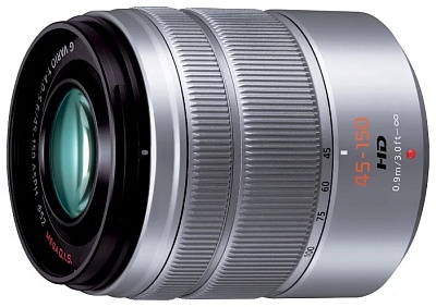 Объектив Panasonic Lumix G Vario 45-150mm f/4.0-5.6 ASPH MEGA O.I. (H-FS45150E-S) Silver, Micro 4/3