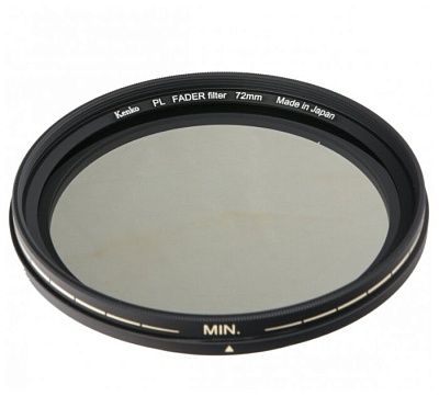 Светофильтр Kenko 72S PL FADER ND3-ND400 72mm, нейтрально-серый с переменной пропускной способностью