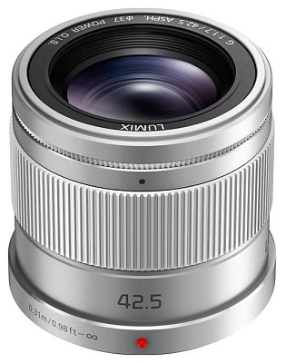 Объектив Panasonic Lumix G 42.5mm f/1.7 G Aspherical Power O.I.S. (H-HS043E-S) Silver Micro 4/3