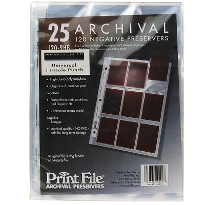 Сливер PrintFile 120-9HB/25 листов, полиэтилен