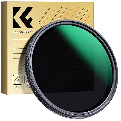 Светофильтр K&F Concept Nano-D MC Variable ND2-400 55mm нейтральный