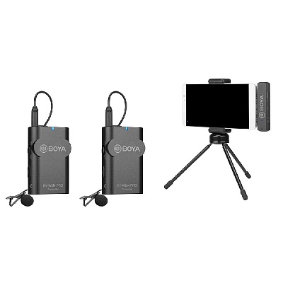 Микрофон Boya BY-WM4 Pro-K4, беспроводной, всенаправленный, Lightning