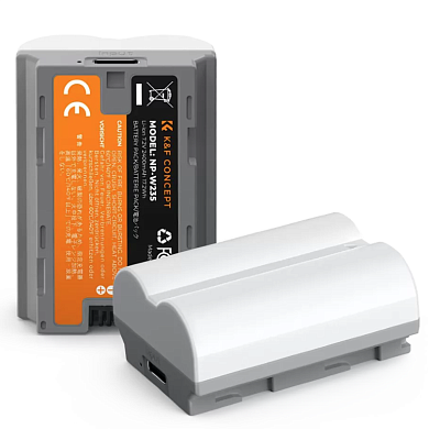 Комплект из двух аккумуляторов K&F Concept NP-W235 (2400 мАч) Type-C