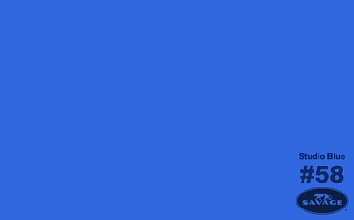 Фон бумажный Savage 58-1253 1.35х11м Widetone Studio Blue