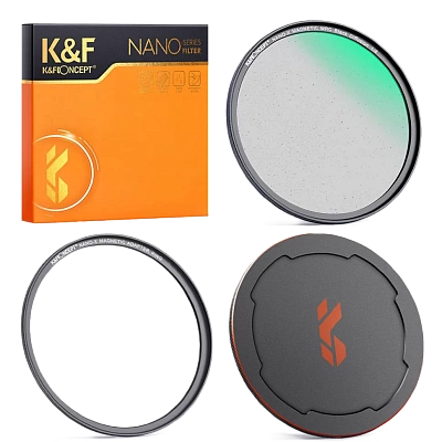 Светофильтр K&F Concept Nano-X Magnetic Black Mist 1/8 MRC 72mm смягчающий