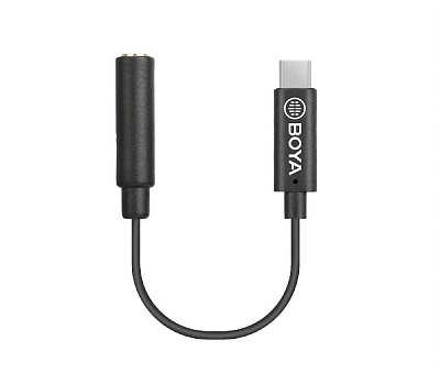 Адаптер Boya BY-K9 с 3.5mm TRRS на USB Type-C
