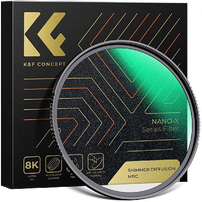 Светофильтр K&F Concept Nano-X Shimmer Diffusion 58mm смягчающий