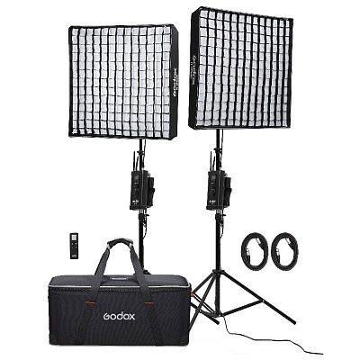 Комплект постоянного света Godox FL150S-K2 3200-5500K светодиодный для видео и фотосъемки