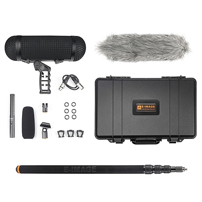 Микрофон с комплектом аксессуаров E-Image BPMK1 Microphone kit with Boompole & Blimp