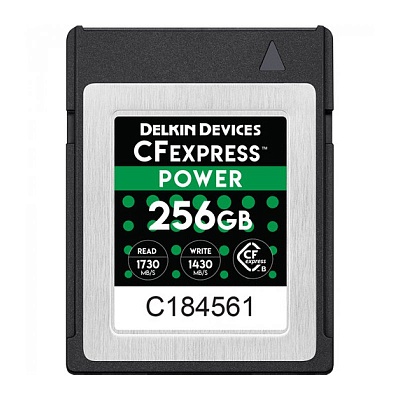 Карта памяти Delkin Power CFexpress Type B 256GB R1730/W1430MB/s (DCFX1-256)
