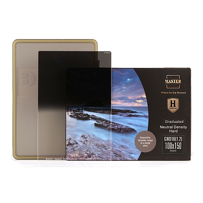 Светофильтр Benro Master Harden Series GND16 (1.2) Hard-edged graduated 100x150, Градиентный