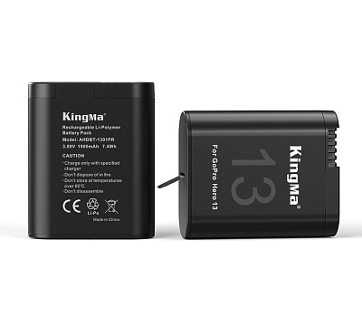 Аккумулятор Kingma AHDBT-1301PR (1900 мАч) для GoPro Hero 13