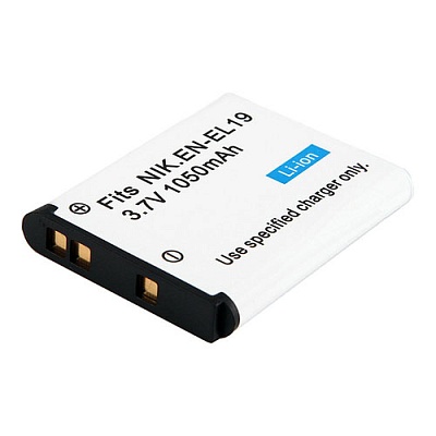 Аккумулятор Fujimi EN-EL19, для Nikon S100/S3300/S3500/S5300/S6800
